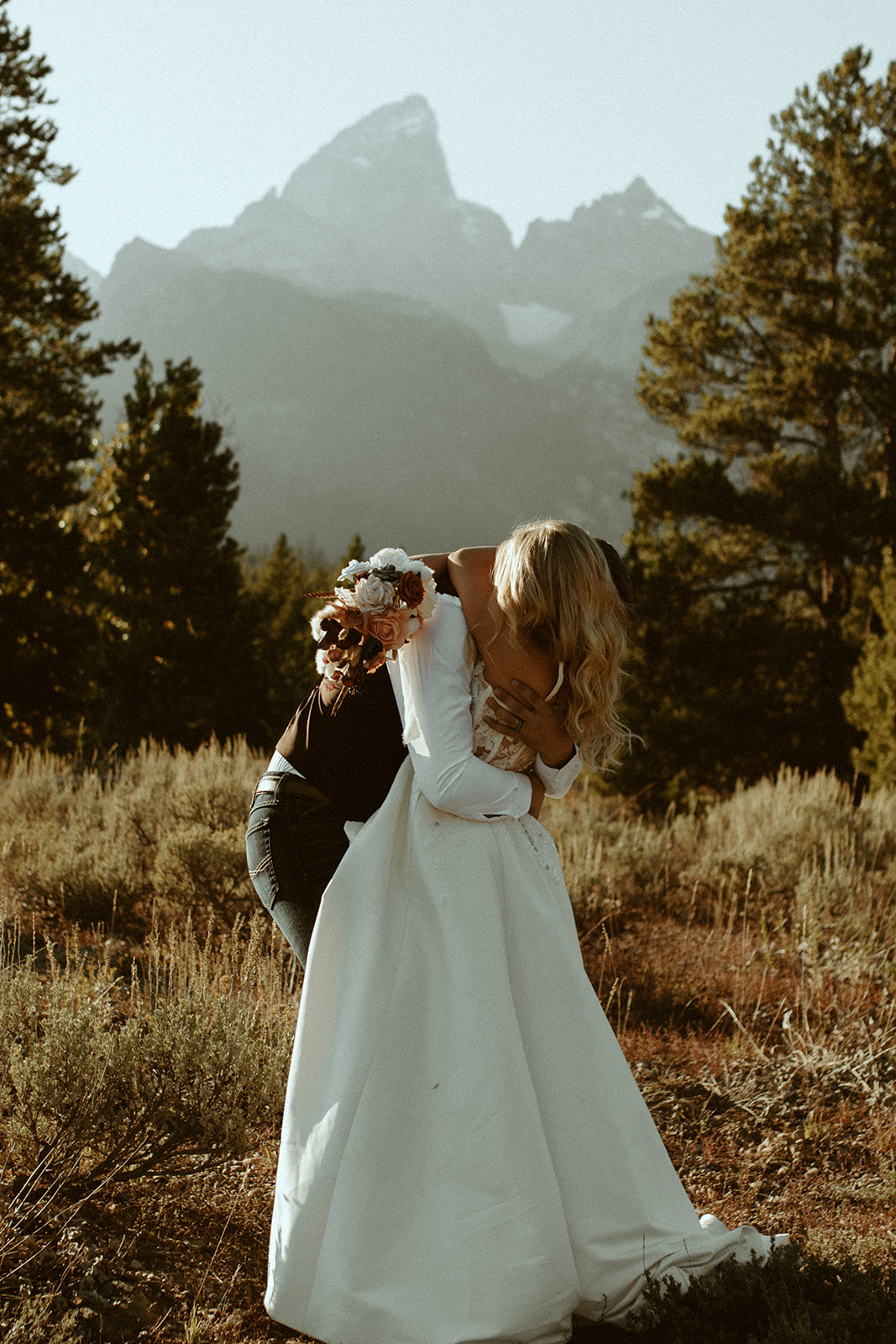 Cascade Canyon Grand Teton National Park Fall Bridal Session