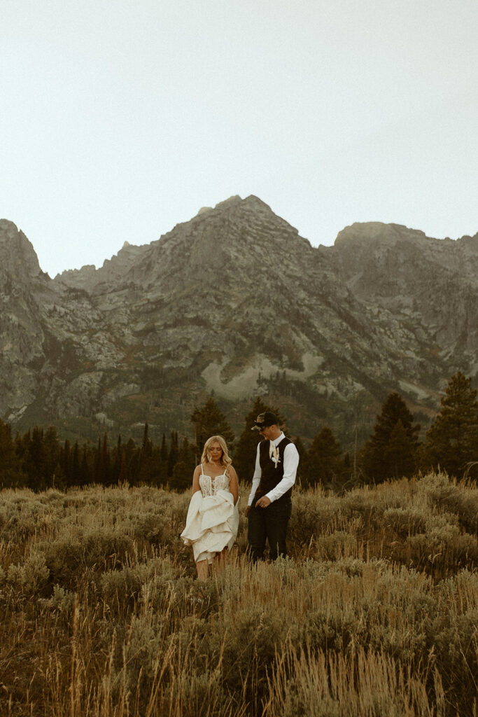Cascade Canyon Grand Teton National Park Fall Bridal Session