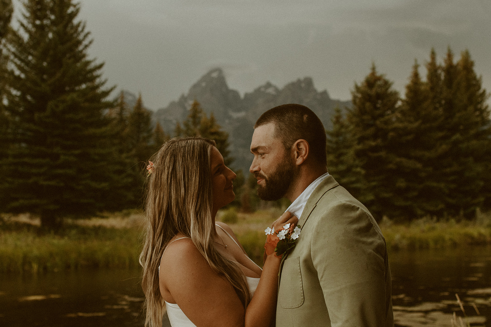 Intimate Elopement at Snake River Overlook in Grand Teton National Park