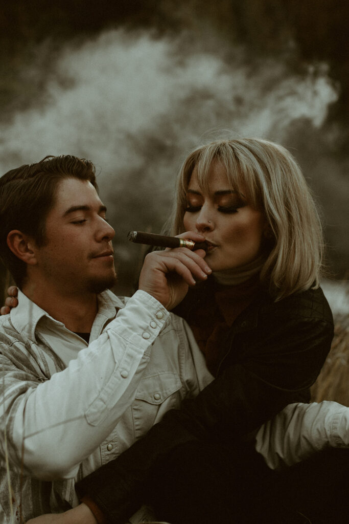 Bonnie and Clyde Inspired Engagements