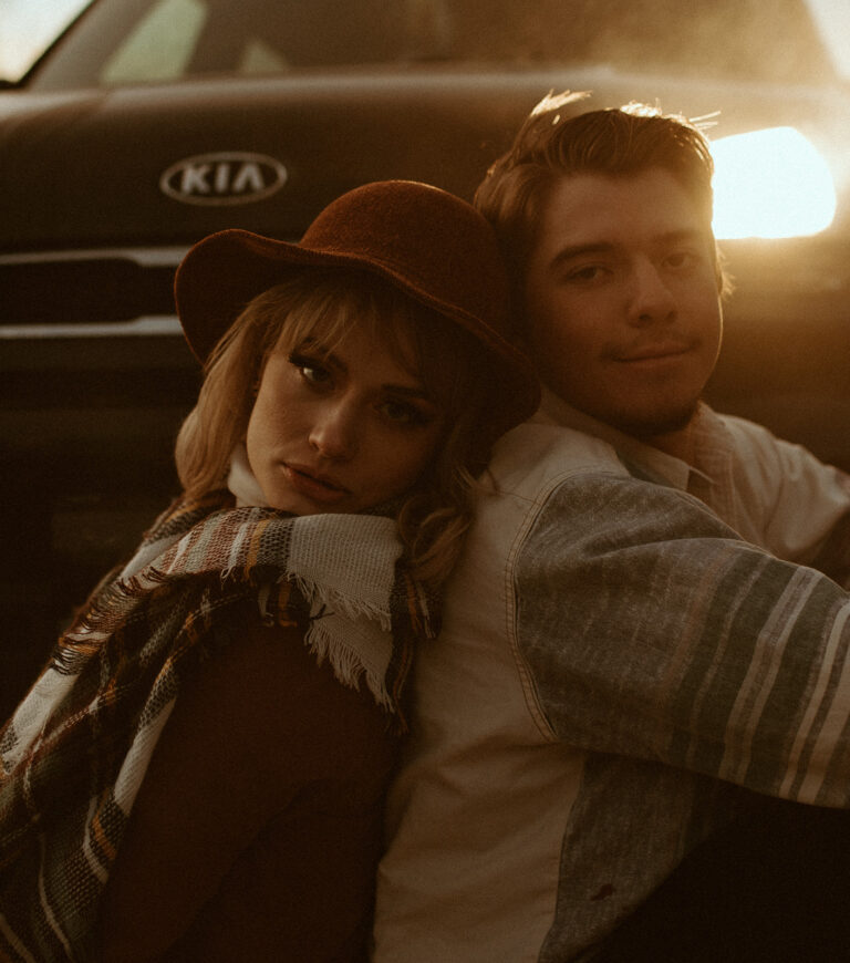 Bonnie And Clyde Inspired Engagements