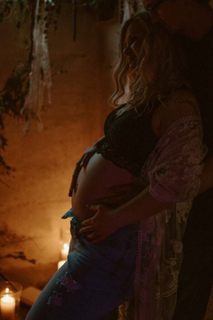 Jackson Hole Maternity Photographer. Wildflower Maternity Session.