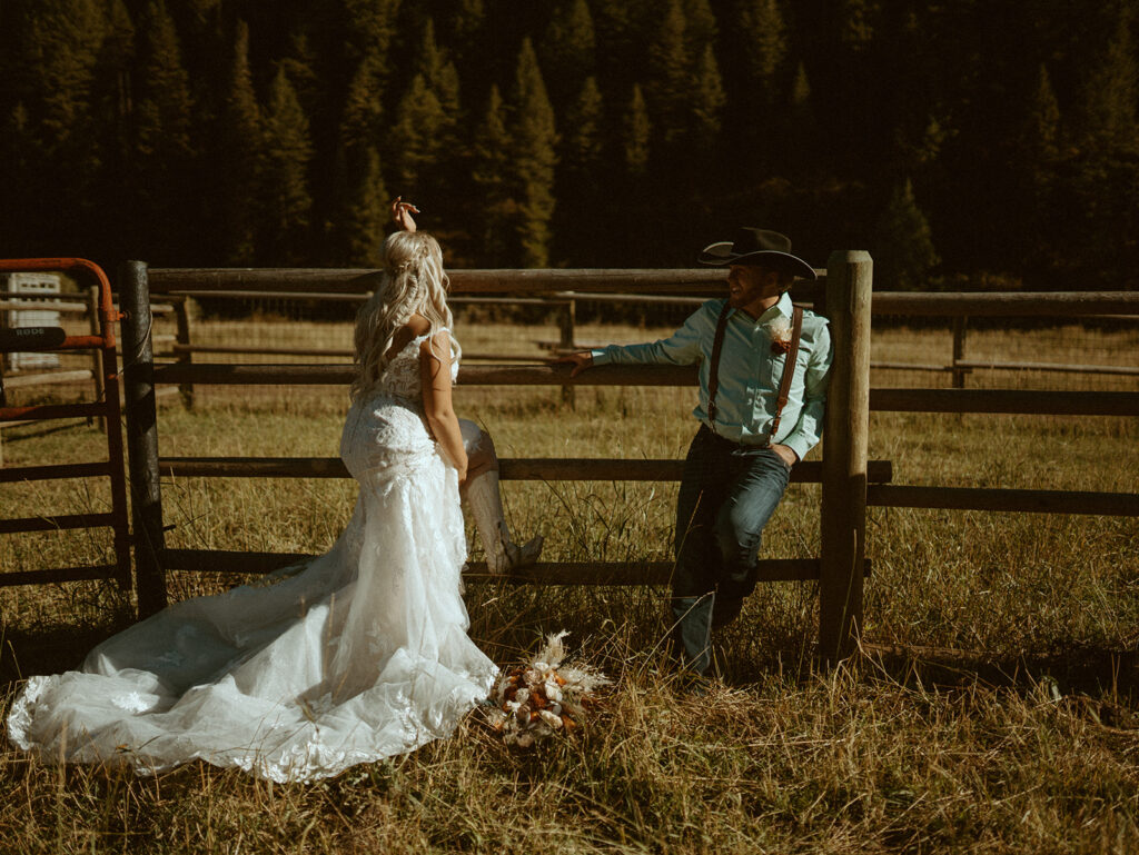 Jackson Hole Wyoming is the epitome of what we like to call true western wear. In our opinion you cant get any more western than traditional cowboys ranching in the Teton mountains. All this to say we know what we are talking about when it comes to giving 6 Western Bridal Looks to inspire your 2024 elopement. Custom Boots 