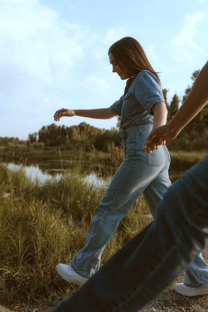 Colton + Hayley A Grand Teton Engagement session at Schwabachers landing