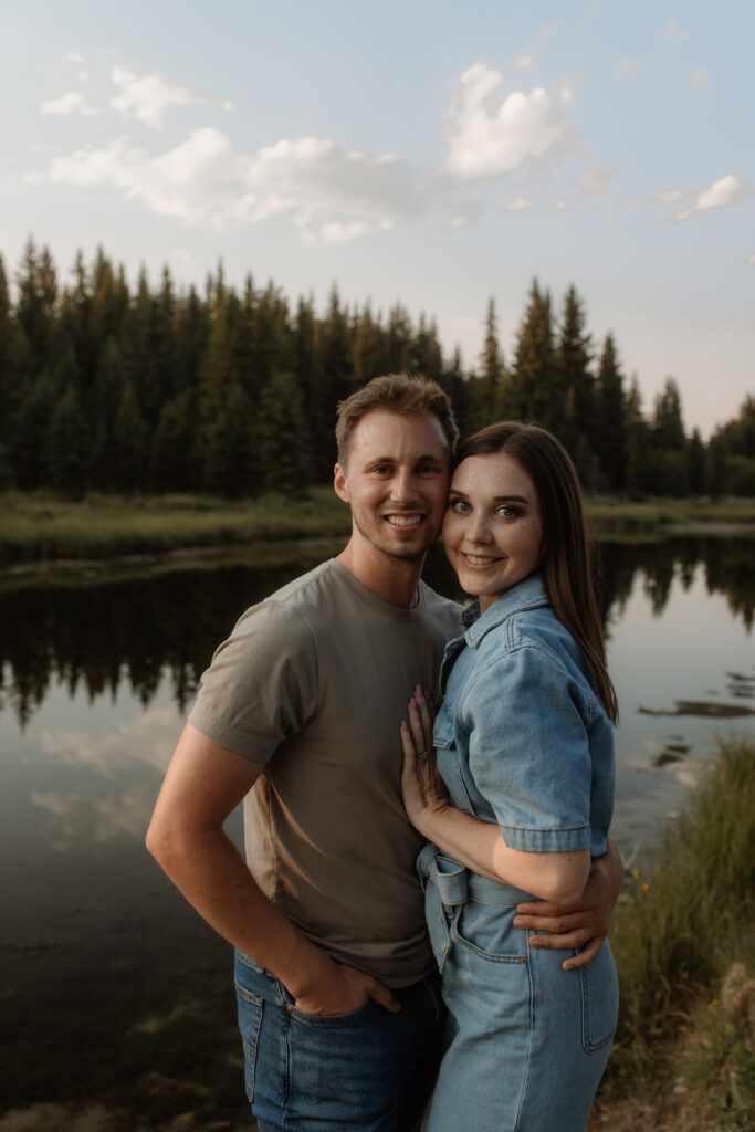 Colton + Hayley A Grand Teton Engagement session at Schwabachers landing